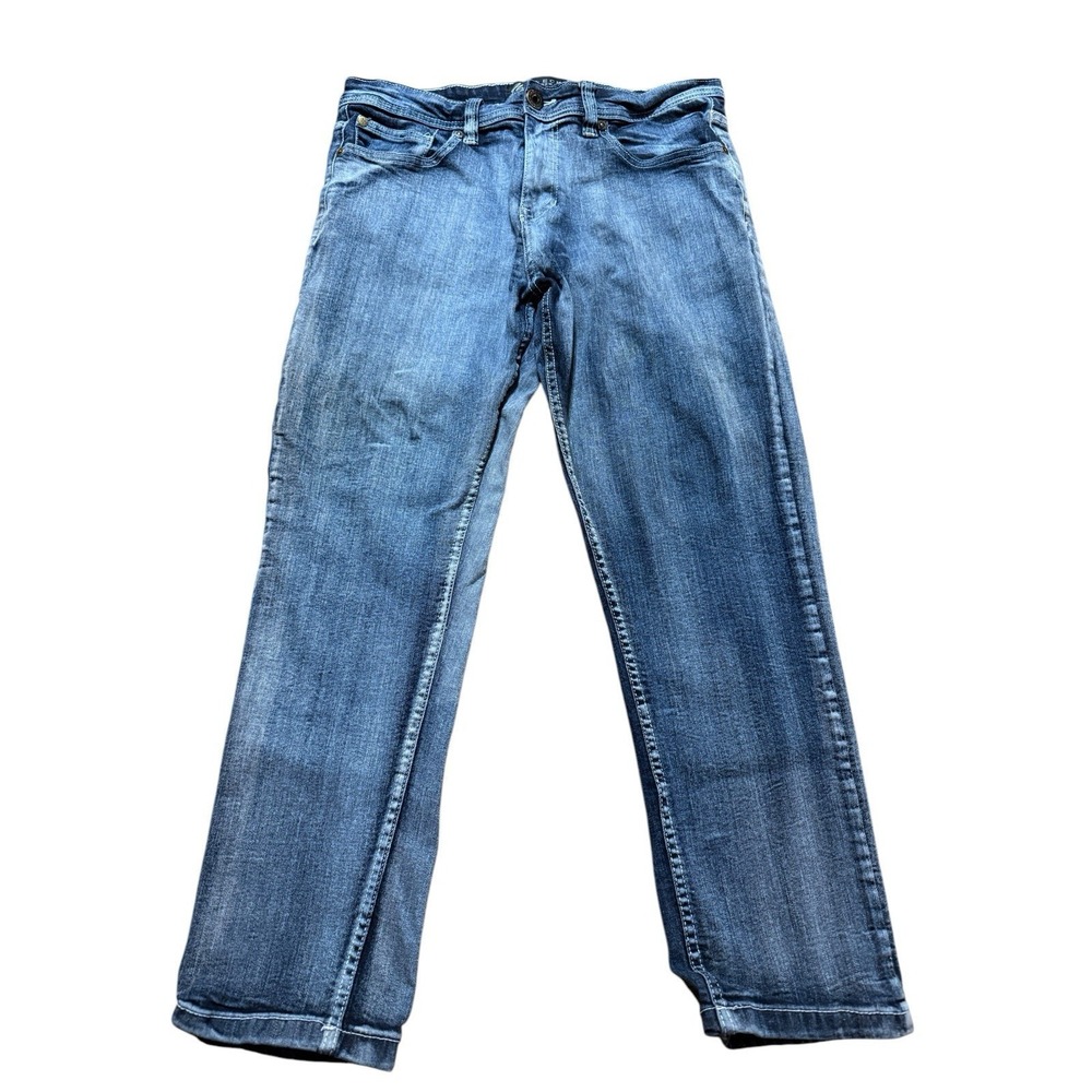 Vintage Marc Ecko Cut & Sew Denim Jeans Boot Cut Size 34x30 Y2K Grunge READ SM